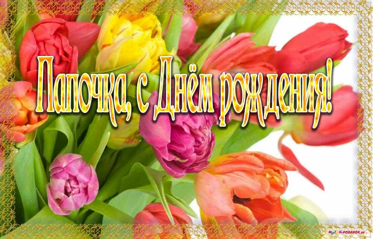 папа, с днем рождения.