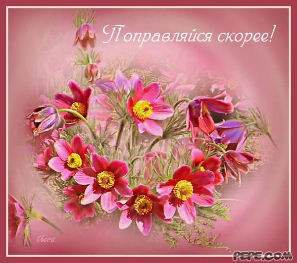 выздоравливай. желаю скорейшего выздоровления. не болей