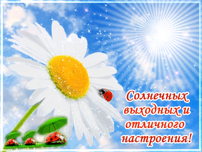 Приятных выходных