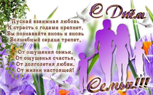 поздравления с днем семьи. моя семья. с днем семьи, любви и верности. поздрав...