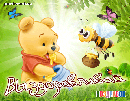 выздоравливай. желаю скорейшего выздоровления. не болей