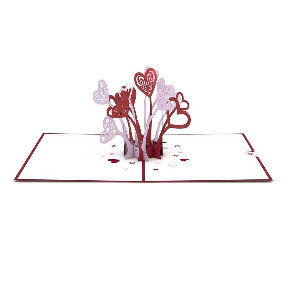 Валентинки с сердечками для любимых на 14 февраля