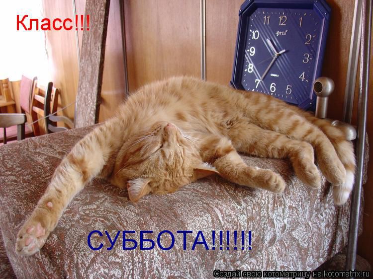 Хорошего субботнего дня