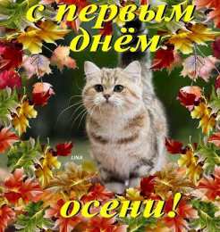 с первым днем осени С началом осени