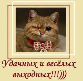 приятных выходных Приятных выходных