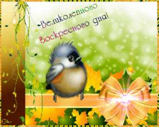 воскресенье Счастливого воскресенья