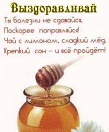 выздоравливай выздоравливай. желаю скорейшего выздоровления. не болей